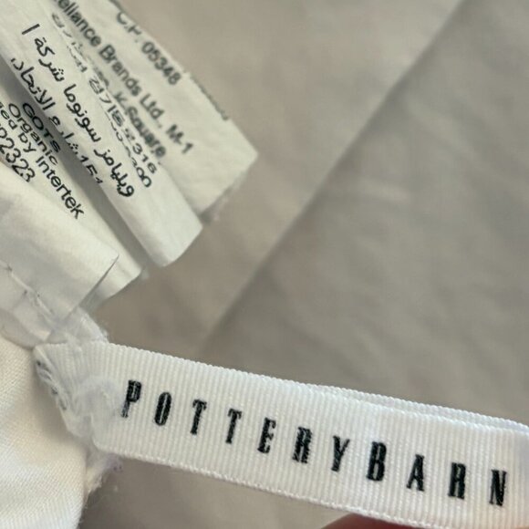 Pottery Barn set of pillow cases Blossom Embroidered Percale white blue standard - Picture 7 of 9